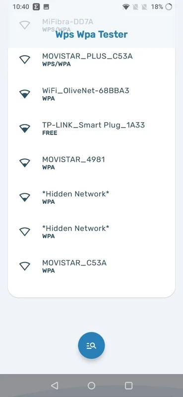WIFI WPS WPA TESTER — posnetek zaslona 1