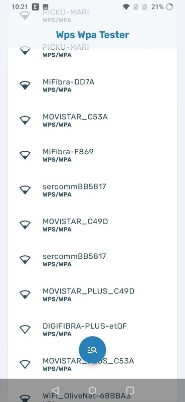 WIFI WPS WPA TESTER — posnetek zaslona 2